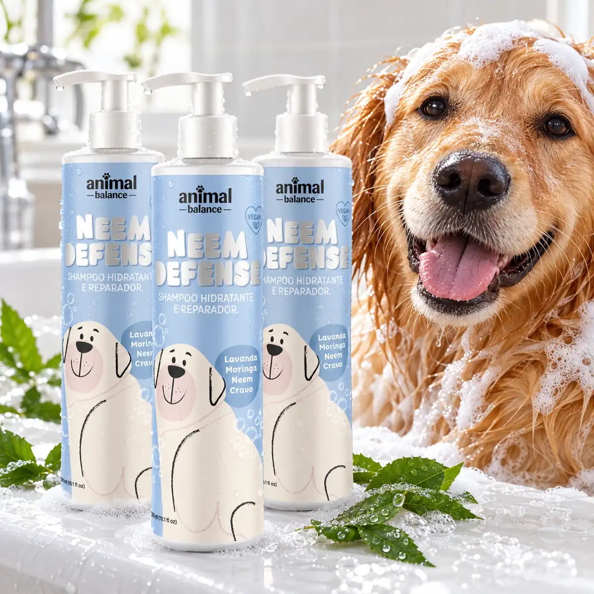 3 Shampoo Neem Defense - Repelente — detalhe