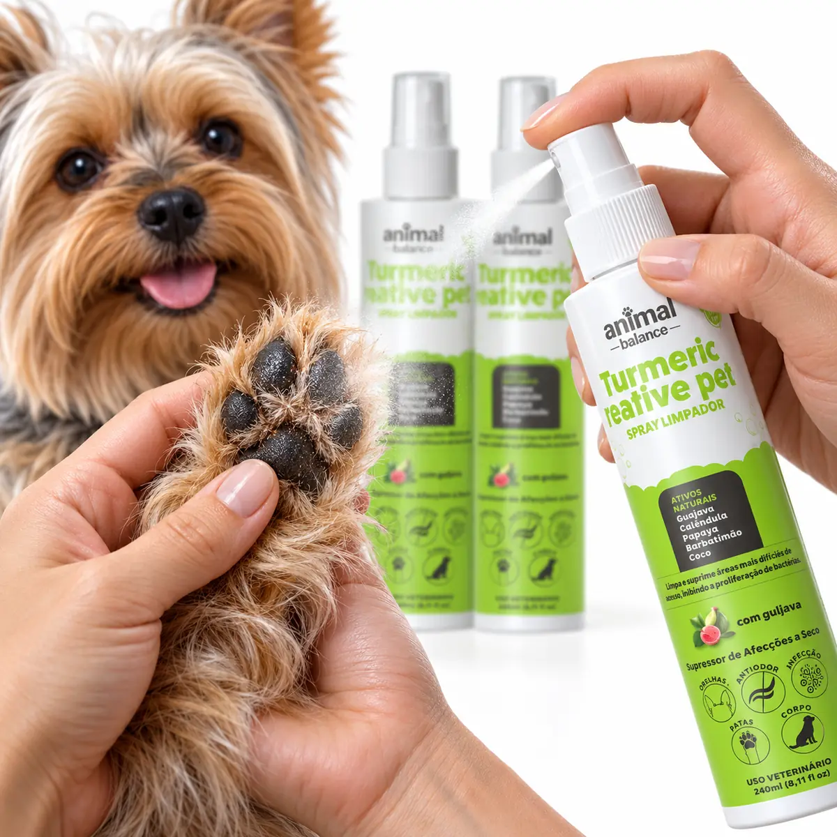 3 Sprays Limpadores a Seco - Psidium, Calêndula e Aloe — detalhe