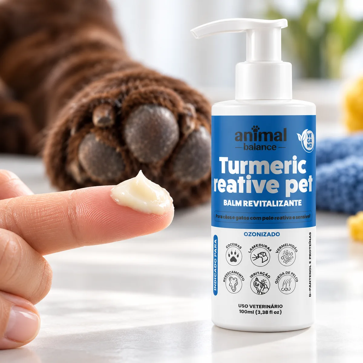 Balm Reestruturante Pet - Cúrcuma e Barbatimão - Concentrado - 100ml — detalhe