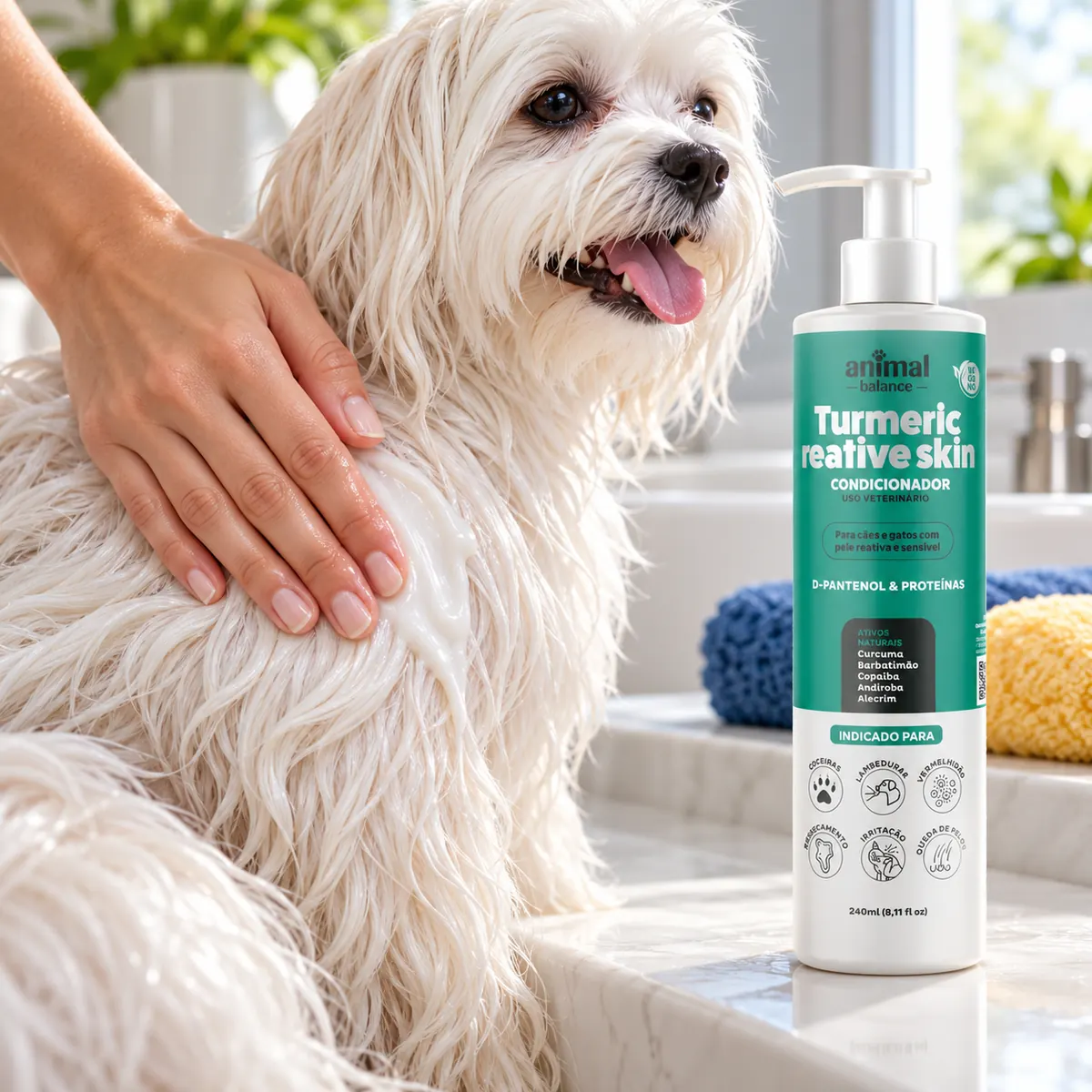 Condicionador Pet - Cúrcuma Reative Skin - 240ml — detalhe