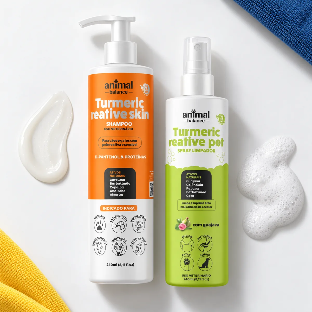 Kit Conforto - 1 Shampoo Curcuma Reative + 1 Spray Limpador a Seco — detalhe