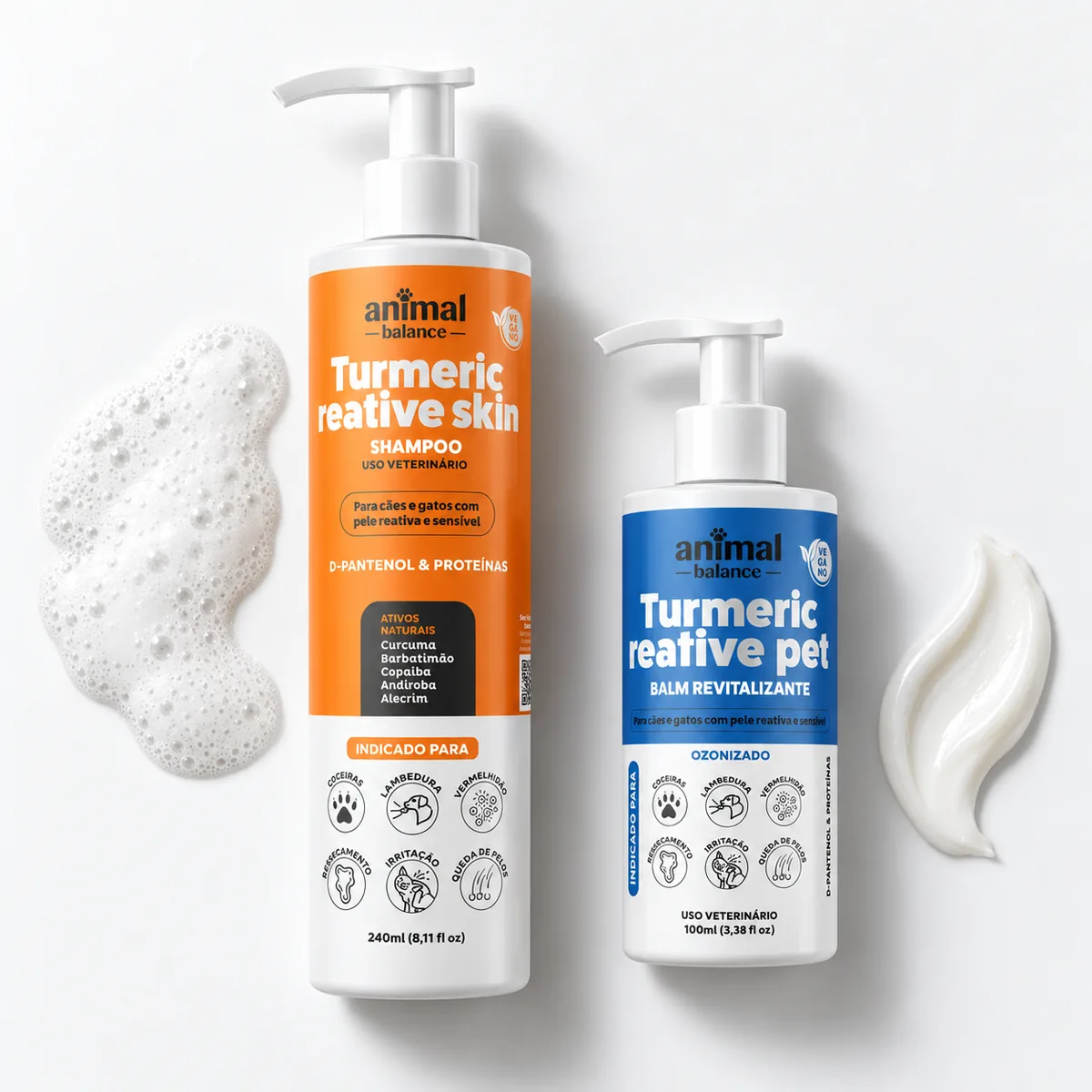 Kit Essencial - 1 Shampoo + 1 Balm - Cúrcuma e Barbatimão uso Tópico — detalhe