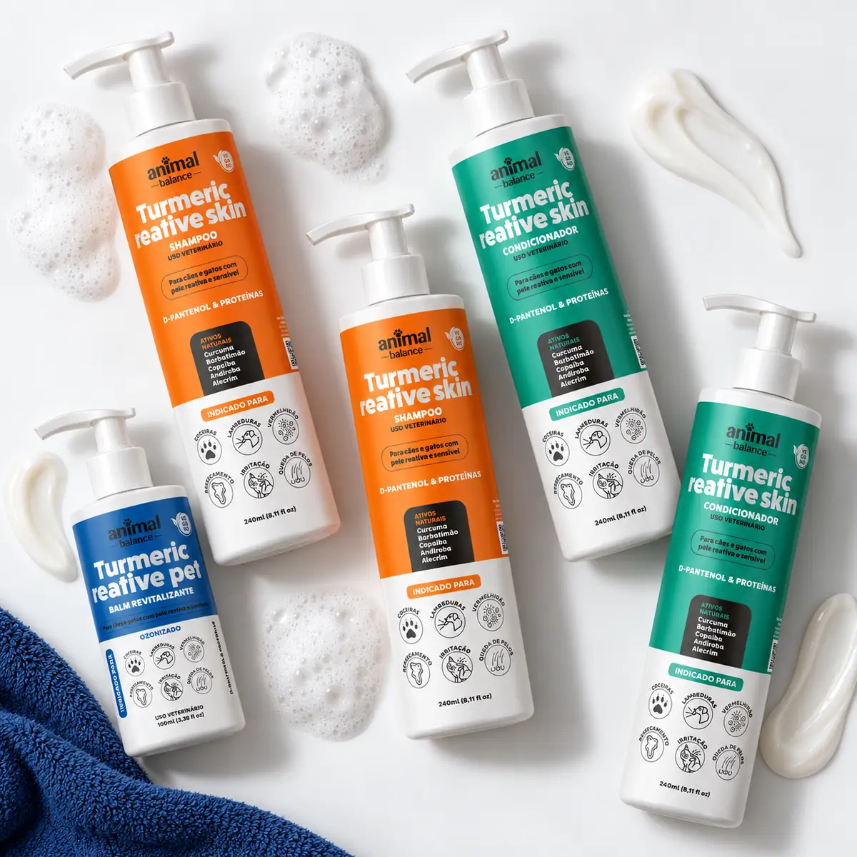 Kit Obrigatorio Cúrcuma - 2 Shampoo + 2 Condicionadores + 1 Balm — detalhe