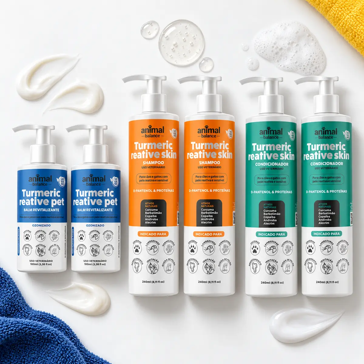 Kit Reparação Total Cúrcuma - 2 Balm + 2 Shampoo + 2 Condicionadores — detalhe