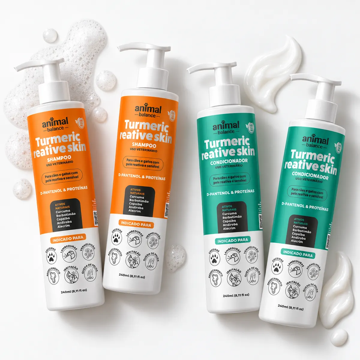 Kit Super Reparação Cúrcuma - 2 Shampoo + 2 Condicionadores — detalhe