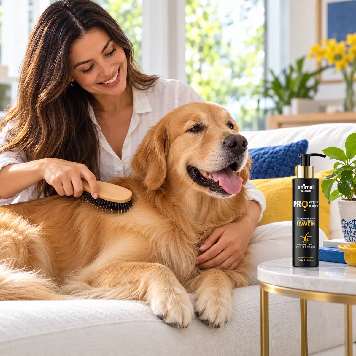 Óleo desembaraçador - Pro Argan & Ojon - 100ml em uso, em casa