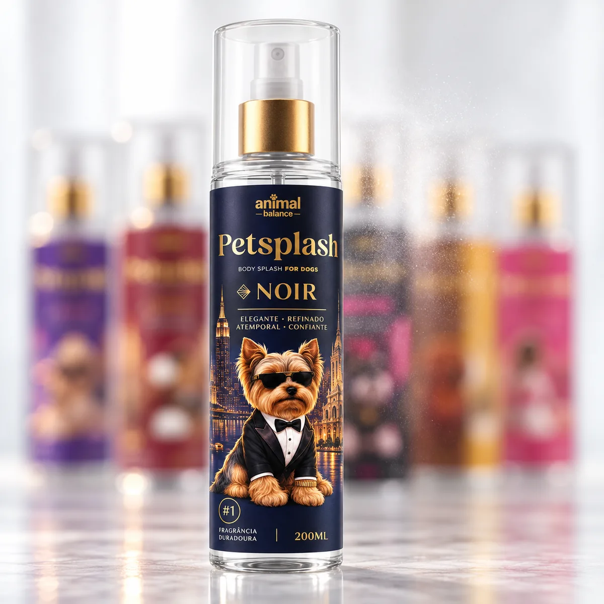 Petsplash® 7 CIDADES Alta Fixação 200ml · 200 ml — detalhe
