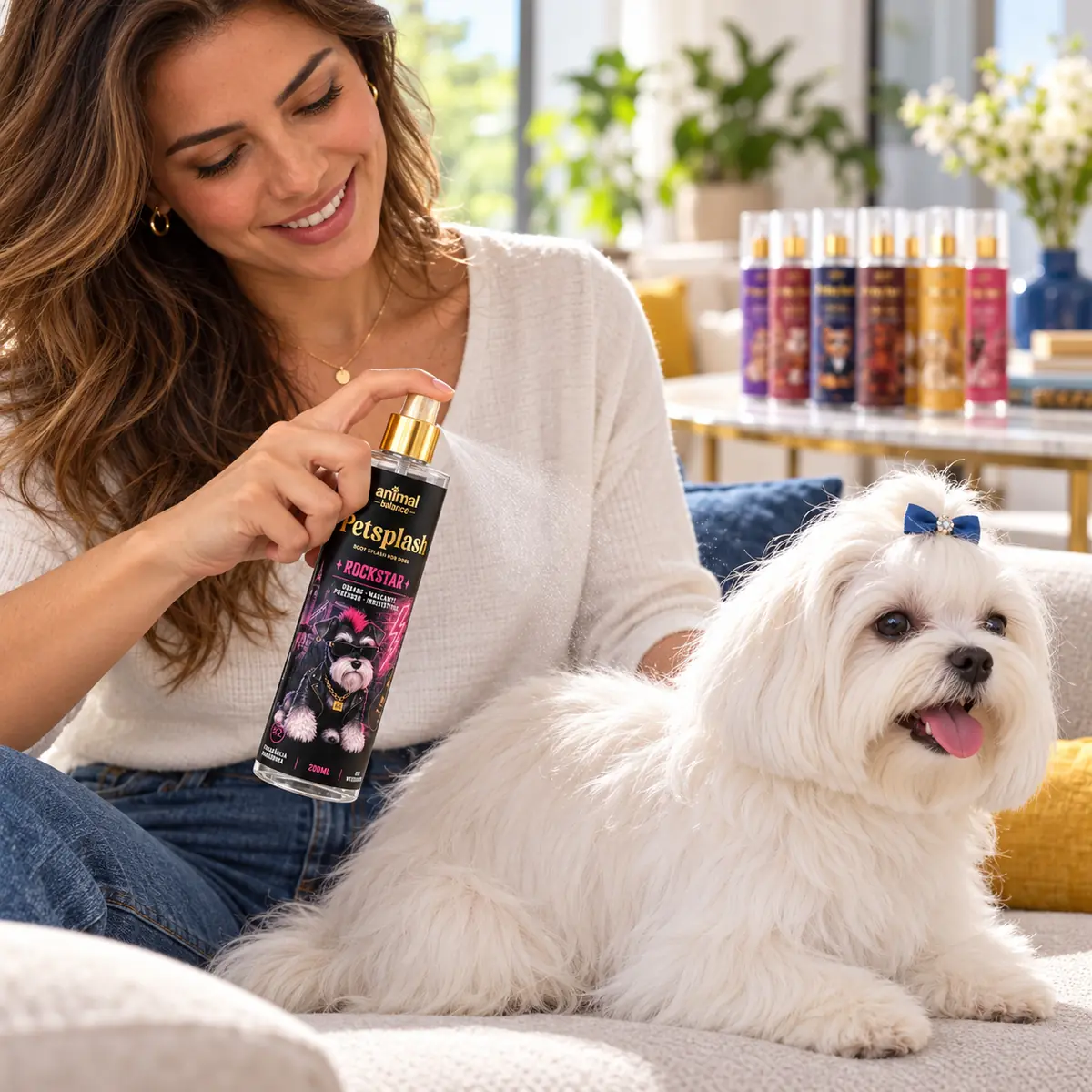 Petsplash® 7 CIDADES Alta Fixação 200ml · 200 ml em uso, em casa