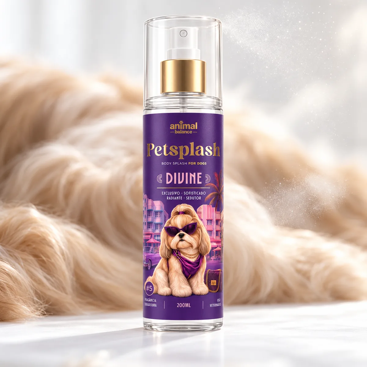 Petsplash® DIVINE #5 inspirado no Delina · 200 ml — detalhe