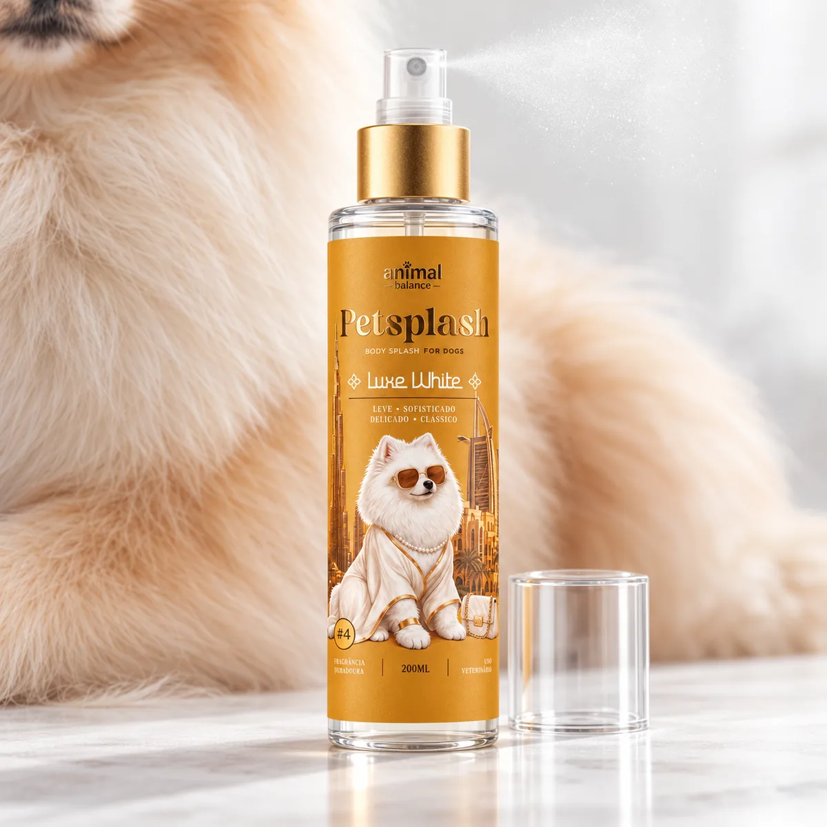 Petsplash® LUXE WHITE [04] inspirado no CHLOÉ · 200 ml — detalhe