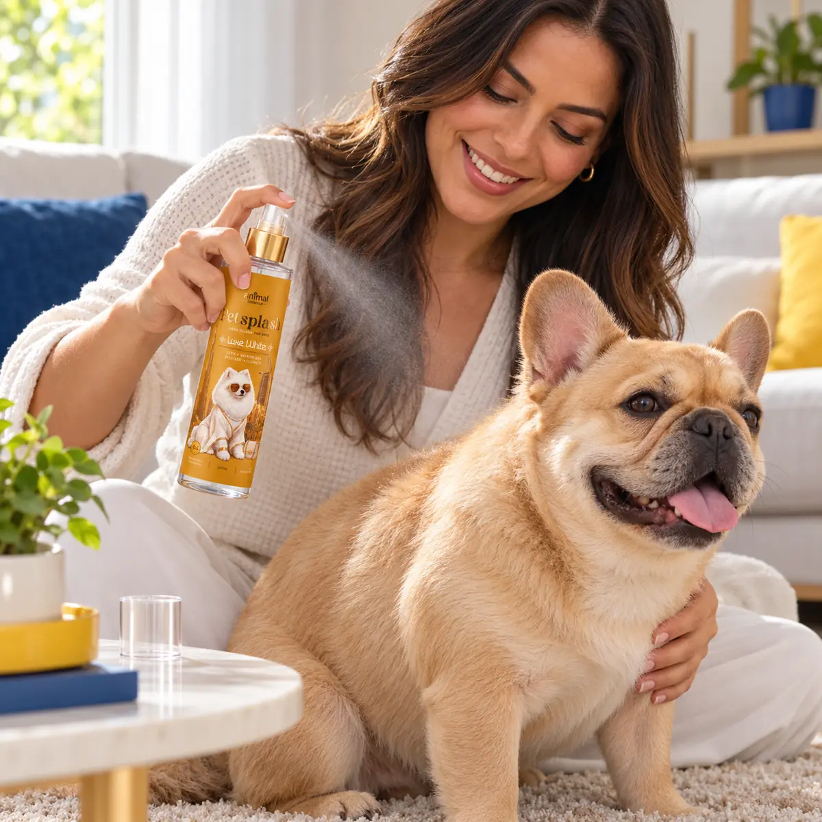 Petsplash® LUXE WHITE [04] inspirado no CHLOÉ · 200 ml em uso, em casa