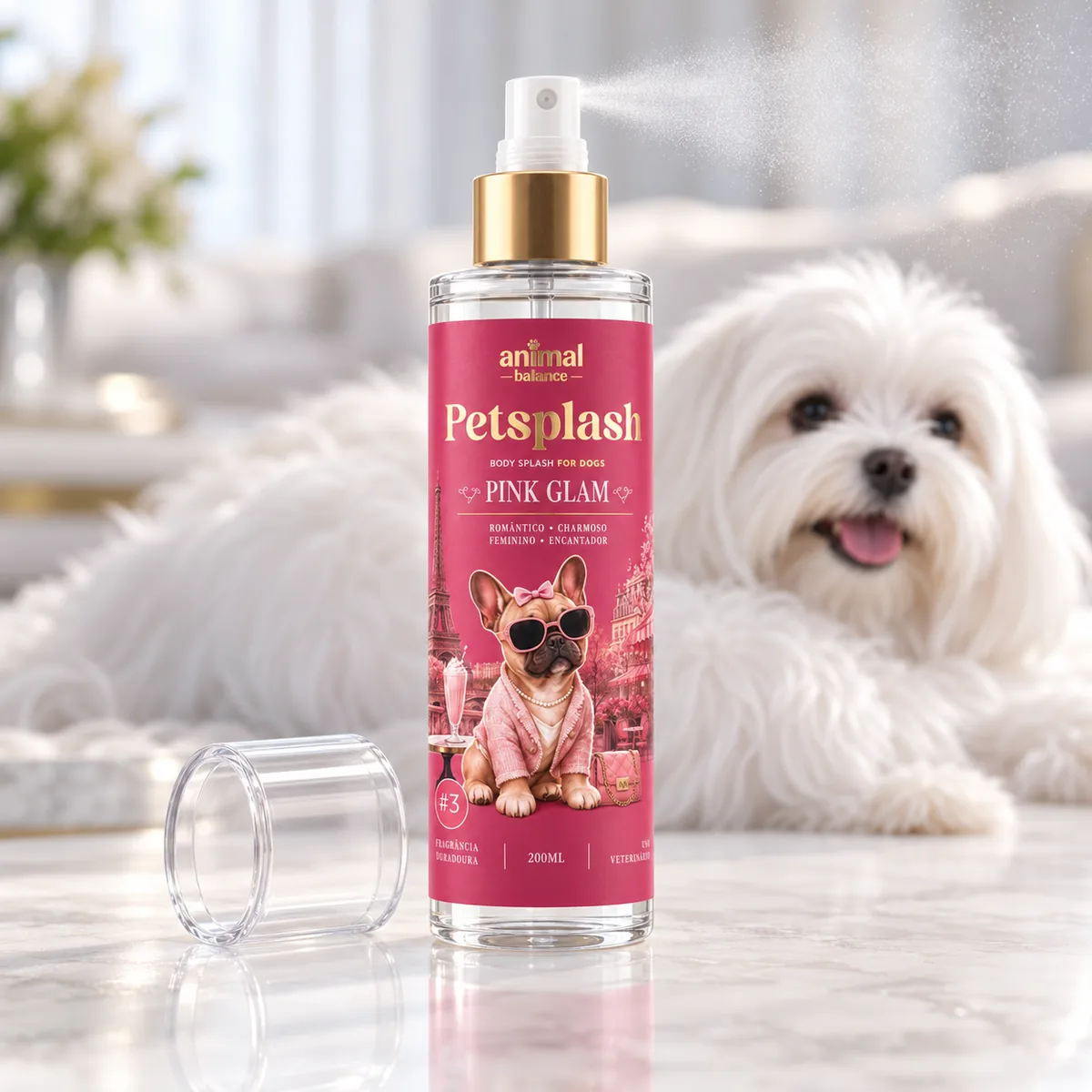 Petsplash® PINK GLAM [03] inspirado no Good Girl Blush · 200 ml — detalhe