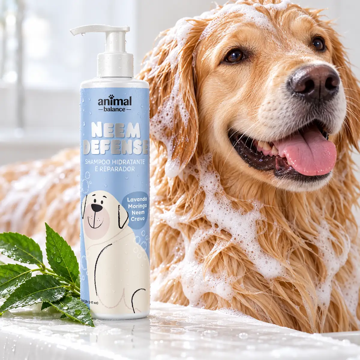 Shampoo Repelente Neem Defense - Neem, Cravo, Lavanda e Moringa - 240ml — detalhe
