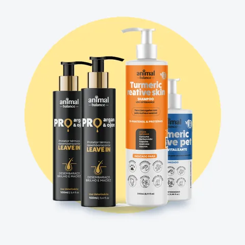 02 Pro Argan e Ojon + 01 Shampoo e 01 Balm Turmeric Reative: 4 unidades