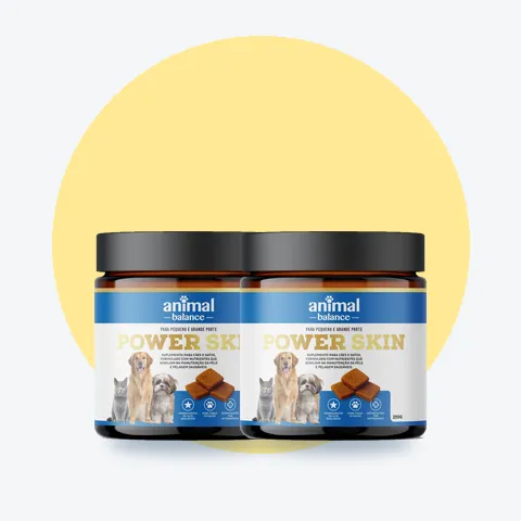 2 Power Skin - Pelo & Derme - Suplemento em Flexbites Palatáveis - 250g: 2 unidades