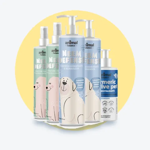 2 Sprays Neem + 2 Shampoos Neem + 1 Balm Turmeric Reative: 5 unidades