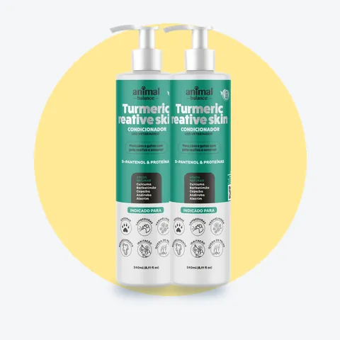 2 Und Condicionadores Pet - Cúrcuma Reative Skin: 2 unidades