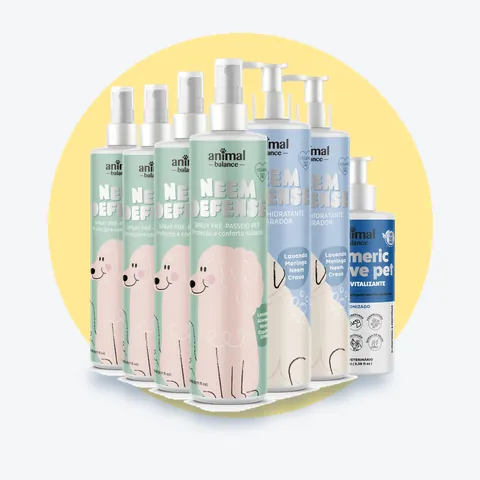 4 Spray Neem Defense + 2 Shampoo Neem Defense + 1 Balm Reestruturante: 7 unidades