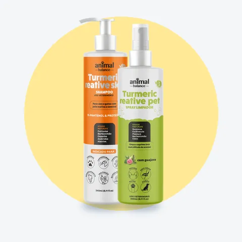 Kit Conforto - 1 Shampoo Curcuma Reative + 1 Spray Limpador a Seco: 2 unidades