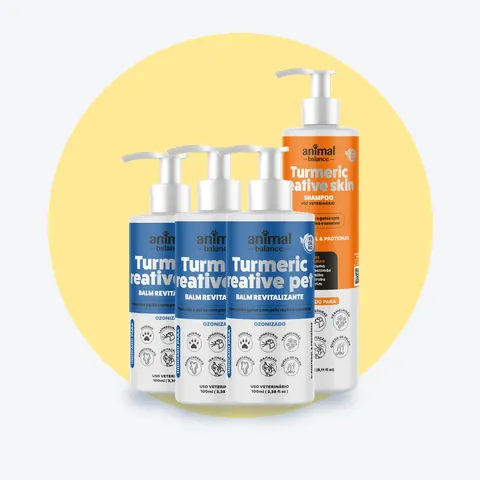 Kit Obrigatório 3 Loções Balm + 1 Shampoo Turmeric: 4 unidades