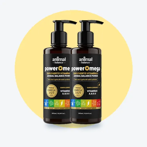 PowerOmega 3, 6 e 9 + Cúrcuma - Suplemento Vitamínico, Sabor Cordeiro 300ml - 2und: 2 unidades