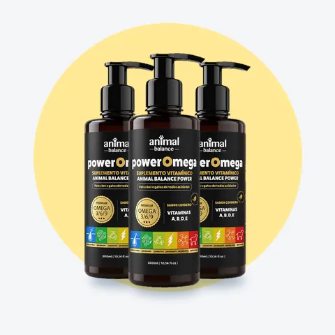 PowerOmega 3, 6 e 9 + Cúrcuma - Suplemento Vitamínico, Sabor Cordeiro 300ml - 3und: 3 unidades